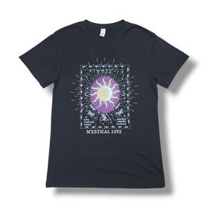 Unbranded Mystical Life Graphic Print Black T-Shirt Women's M